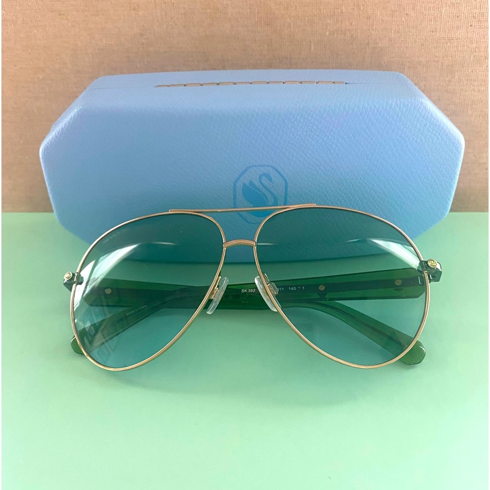 Swarovski Aviator Sunglasses w/ Case